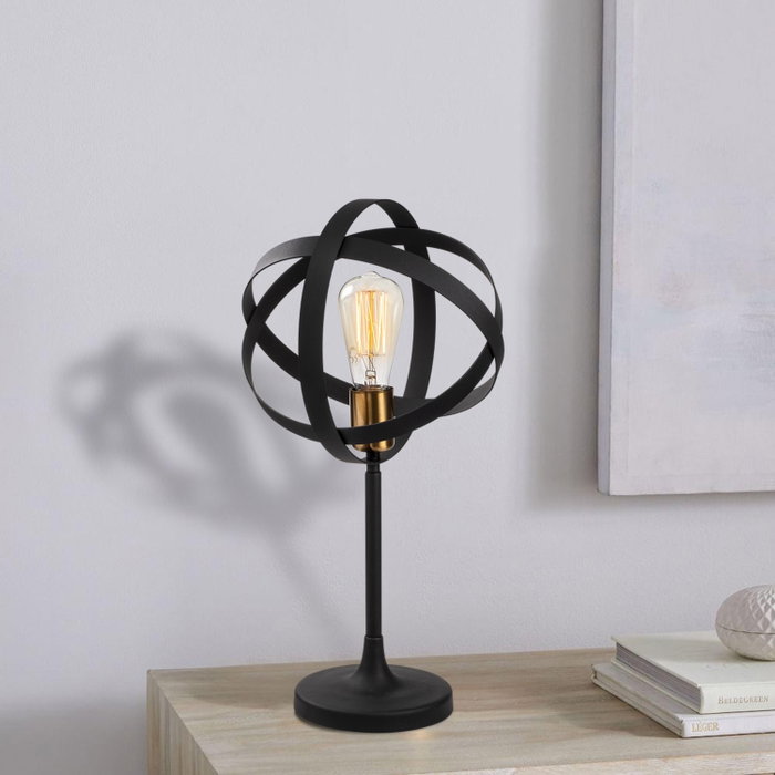 Opviq Gezegen - 4847 Lámpara de mesa Oro y Negro